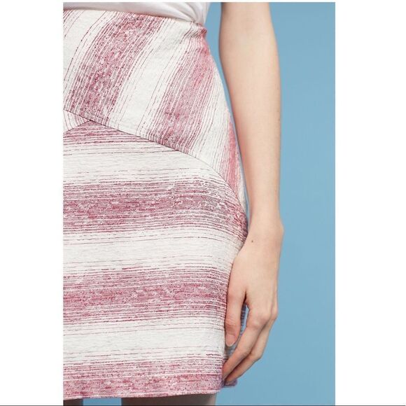 NWT-ANTHROPOLOGIE “Hutch” Stripe Mini Skirt - Picture 2 of 8